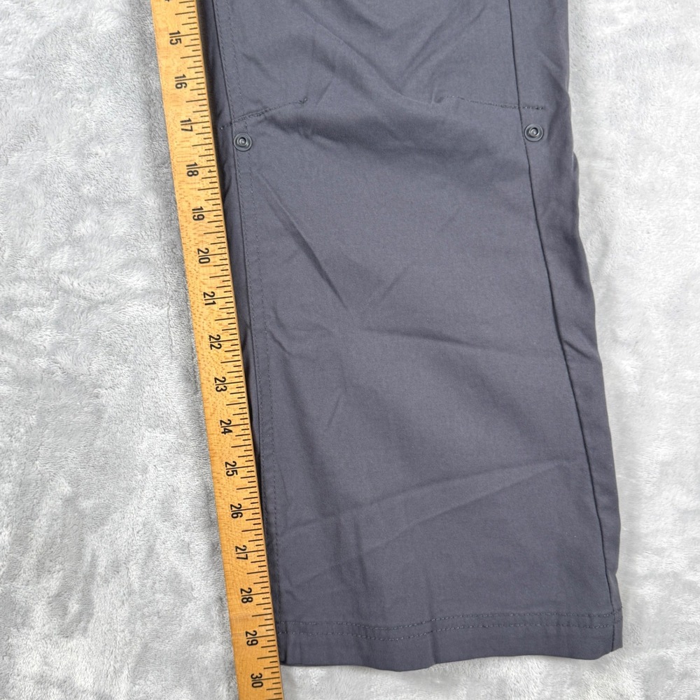 Prana Halle Hiking Pants Womens 10 Gray‎ Stretch Zion Roll Up Leg Outdoor - Picture 11 of 12